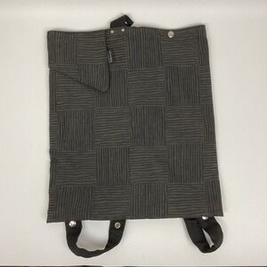 Carson Studio Backpack Tote Convertible Black Geometric Y2K Aesthetic Unisex